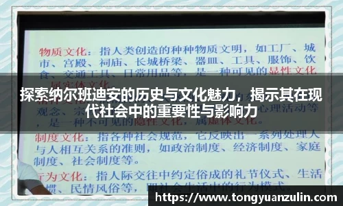 探索纳尔班迪安的历史与文化魅力，揭示其在现代社会中的重要性与影响力