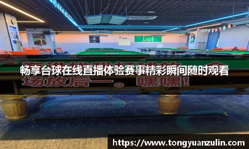 畅享台球在线直播体验赛事精彩瞬间随时观看